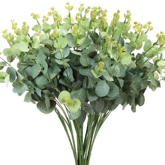 Unyqoos ® Kunstmatige Eucalyptus Decoratie Set voor Binnen en Buiten - Perfect voor Bruiloften en Meer groen