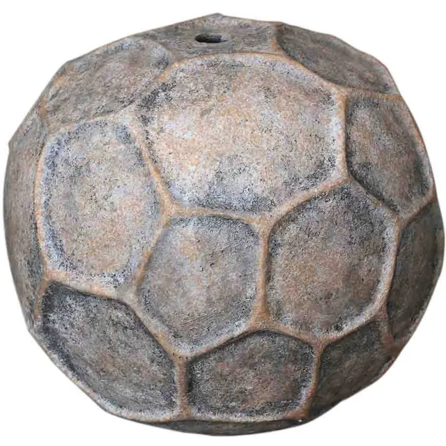PTMD Julis Beige Cement Vase Round Circle Design