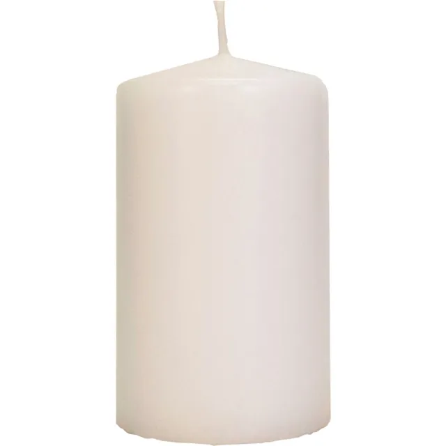Wenzel Safe Candle stompkaars wolwit Ø 80 mm, hoogte 150 mm