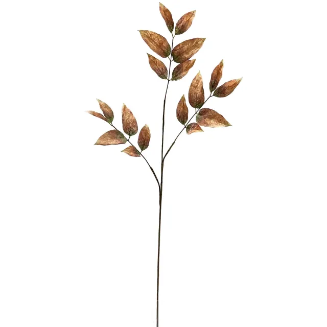 homebound by ky Kunsttak blad Cassia 120cm oranje