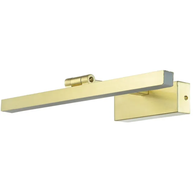 Licht Erlebnisse Licht-Erlebnisse - Vanessa - LED - Wandlamp - 3000K - 372lm - van - Constructiestaal aluminium - in - Messing - Wandlamp