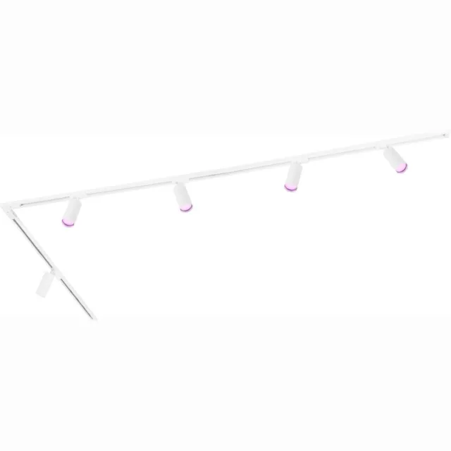 LEDVION Smart LED Railverlichting 3M + 5 Railspots (4.9W - RGB - Wit - Dimbaar) - 1-Fase