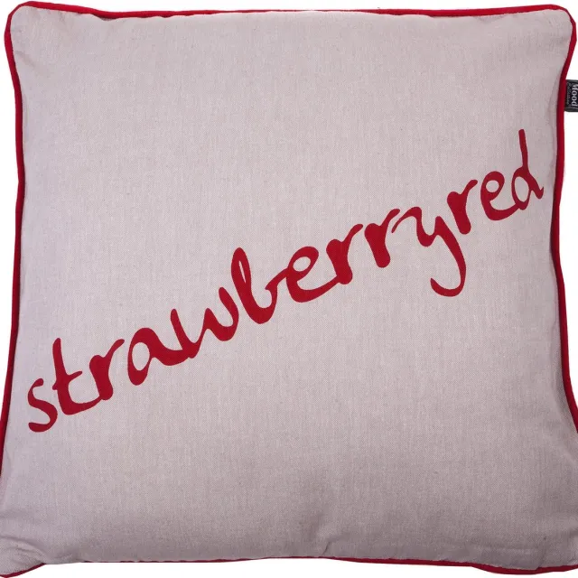 In The Mood Melange Strawberry - Sierkussen - Rood - 50x50 cm