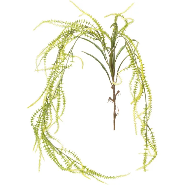 Viana Groene kunstplant van borstelgierst voor elegante hangdecoraties en st groente