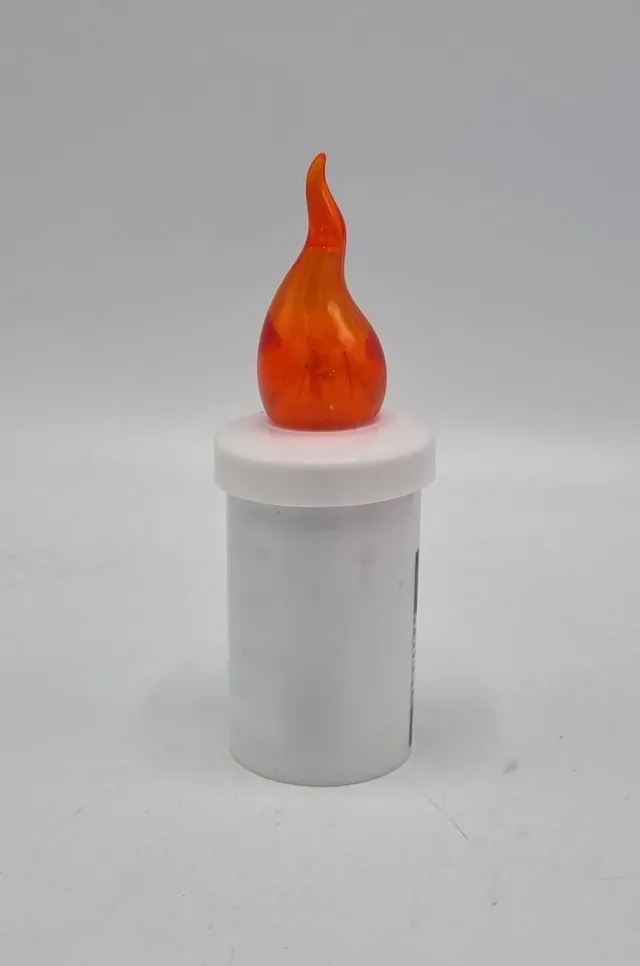 Subito Led kaars - S5 - Oranje - 1440 branduren - Inclusief batterijen - Flikkerend vlam - Grafkaars - Graflichtje - Herdenkingslicht