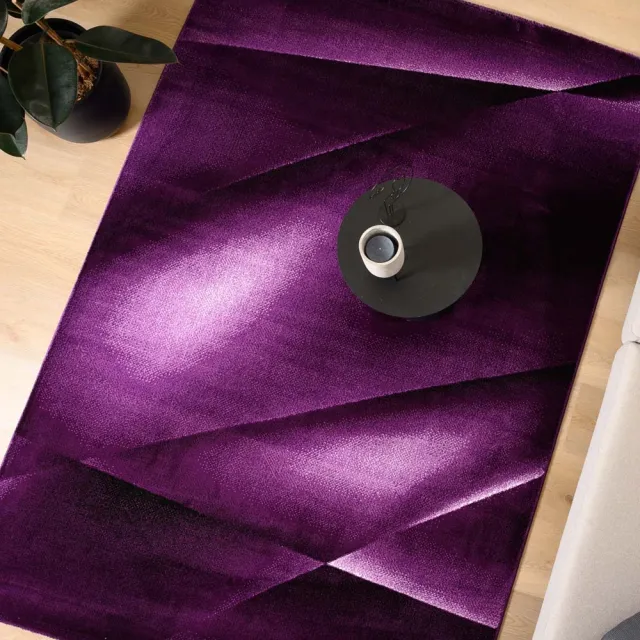 Tapeso Abstract vloerkleed - Vision paars 140x200