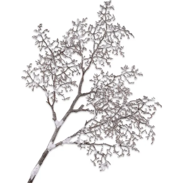 Silk-ka Kunstbloem-Kunsttak Hout Tak Sneeuw-Bruin 99 cm Beige