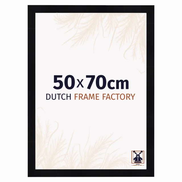 Dutch Frame Factory Fotolijst 50x70 cm - MDF - Zwart Hoogglans - Praag
