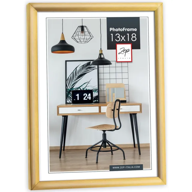 Zep Kunststof Fotolijst New Easy Goud 13x18 cm KG2 Goudkleurig