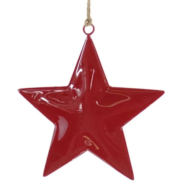 posiwio Kersthanger Ster Rood Ø ca. 12,5 cm