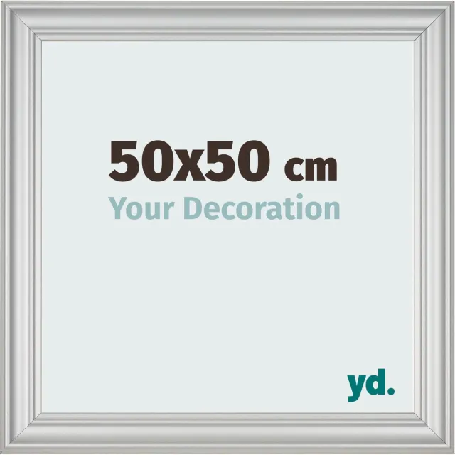 yd. Your Decoration - Fotolijst 50x50 cm - MDF - Zilver Mat - Lazio