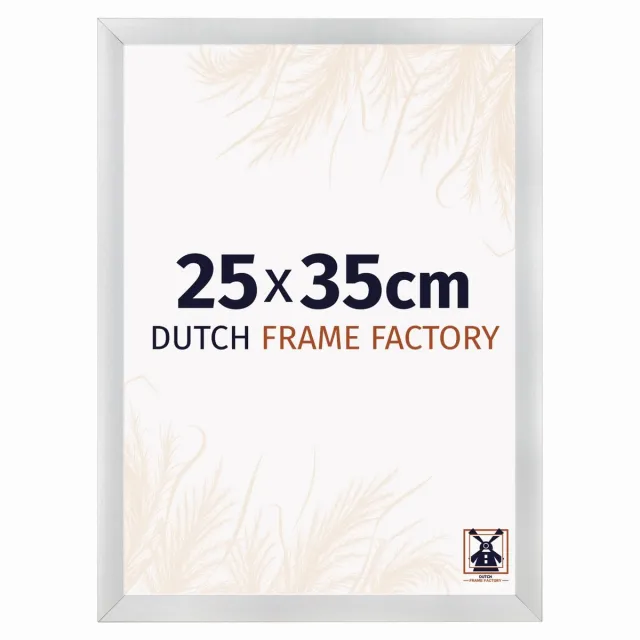 Dutch Frame Factory Fotolijst 25x35 cm - MDF - Zilver Mat - Praag