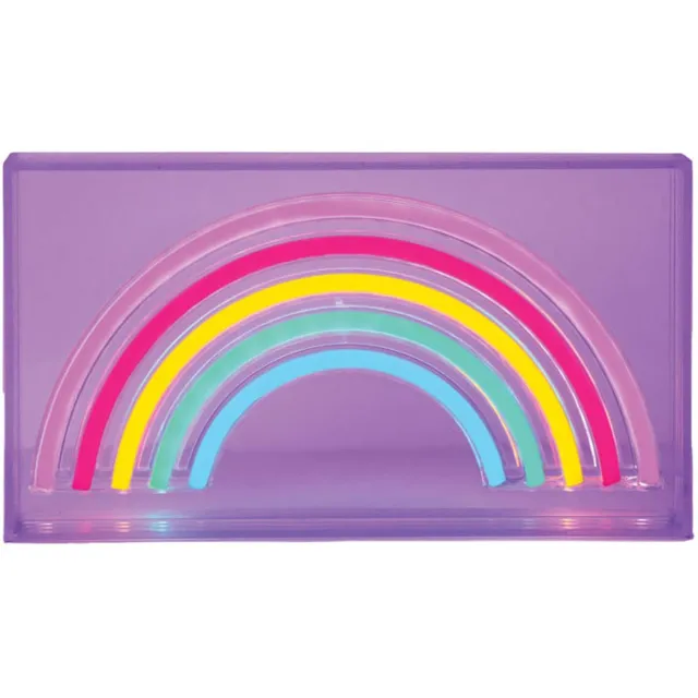 Lobbes Neonlamp Regenboog 23x4x13 cm Multi kleuren