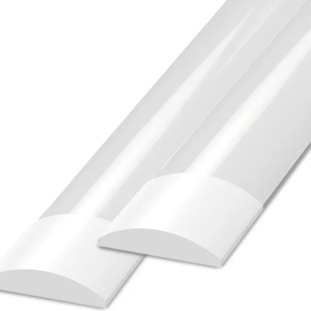 LEDVION 2X LED Batten 150cm (40W, 6500K, 5600 lumen), Geïntegreerde LED, Daglicht Wit, Helder Licht, Plafonddlamp