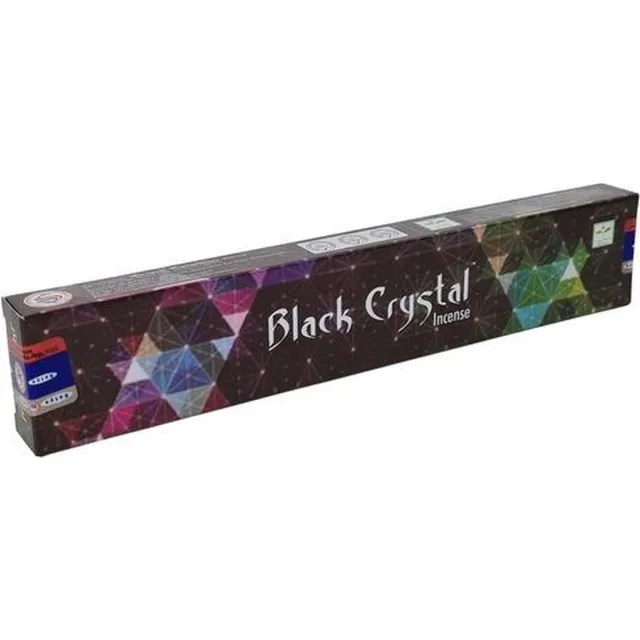 Satya Wierookstokjes Satya Black Chrystal (los pakje van 15 gram) Zwart
