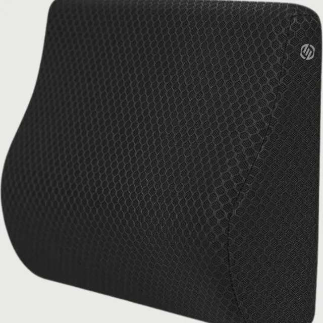 Equivera Autowigkussen Memory Foam Lumbar Support Cushion - Mid/Lower Back Support Cushion for Car Seat - Black zwart