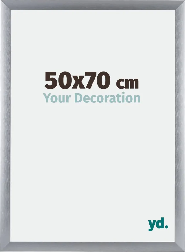 yd. Your Decoration - Fotolijst 50x70 cm - Aluminium - Zilver Geborsteld - Tucson