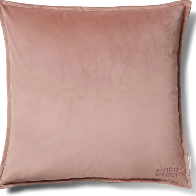 Riviera Maison Kussenhoes 60x60 - RM Velvet Pillow Cover - Roze - 60x60 cm