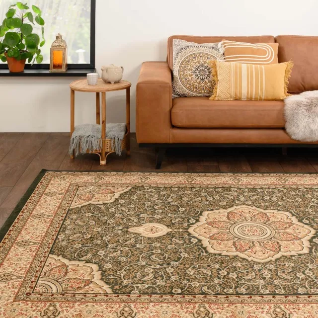 Tapeso Perzisch tapijt - Mirage Majesty groen/beige 160x230