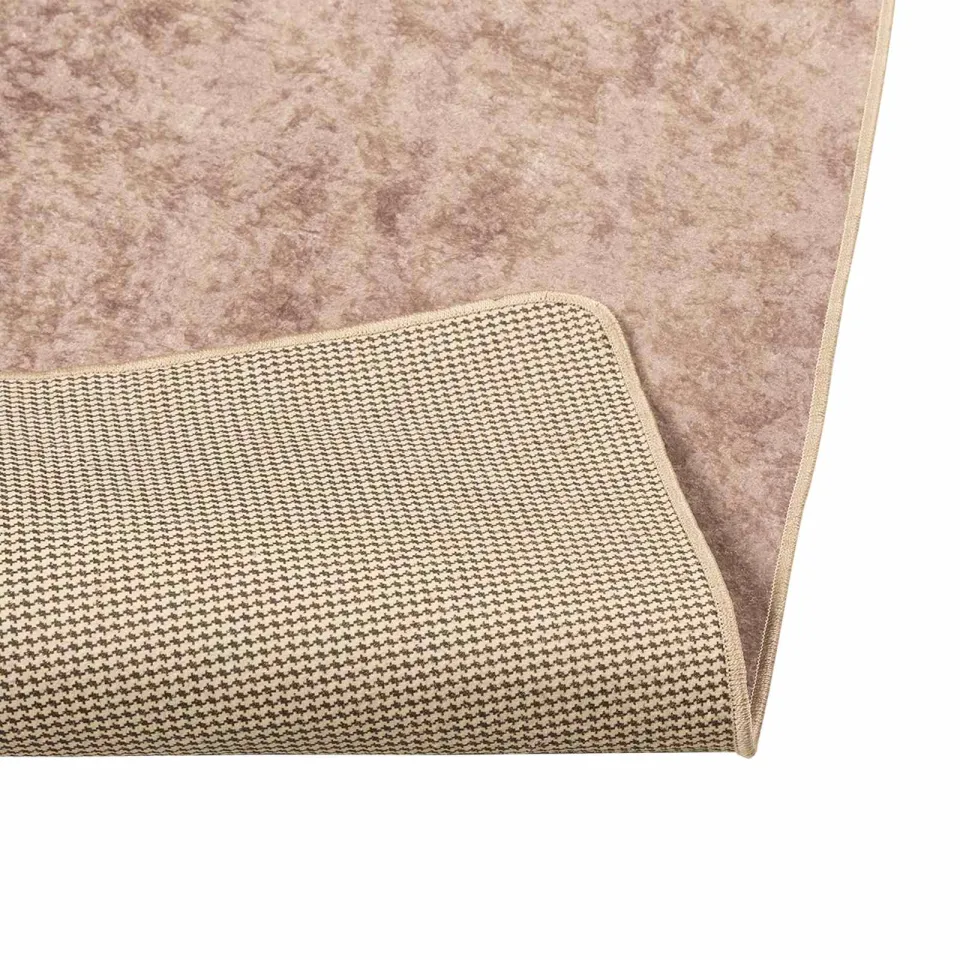 vidaXL Vloerkleedloper MARSA Zand 100 x 100 cm Polyester en PVC, foto 4