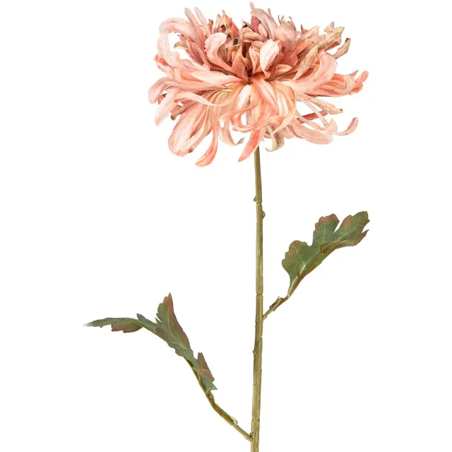 Viana Chrysanten Roze Zalm Kunst Ø13cm L72cm 2st
