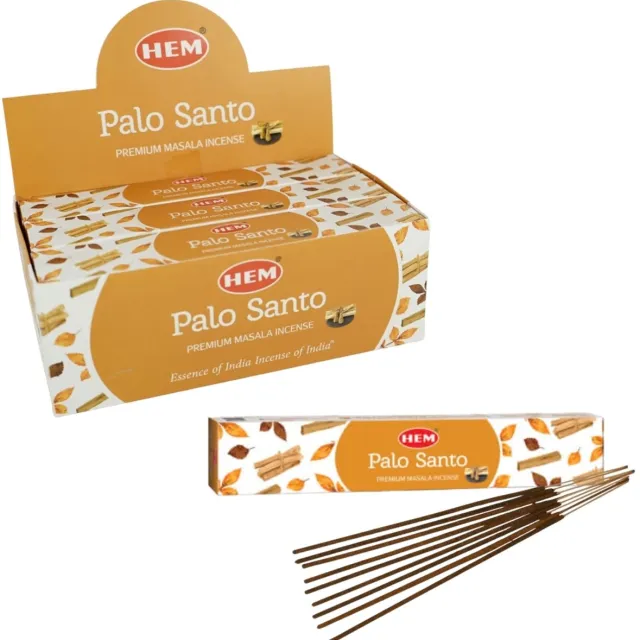 HEM Premium - Hem - Premium - Wierookstokjes - Incense Sticks - White Sage - Witte Salie - Masala - 12 pakjes a.15 gram Palo Santo - Masala - 12 pakjes a.15 gram Multicolor