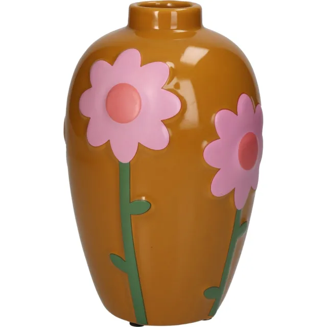 HD Collection Vaas Bloemen Multi 13x13x20cm