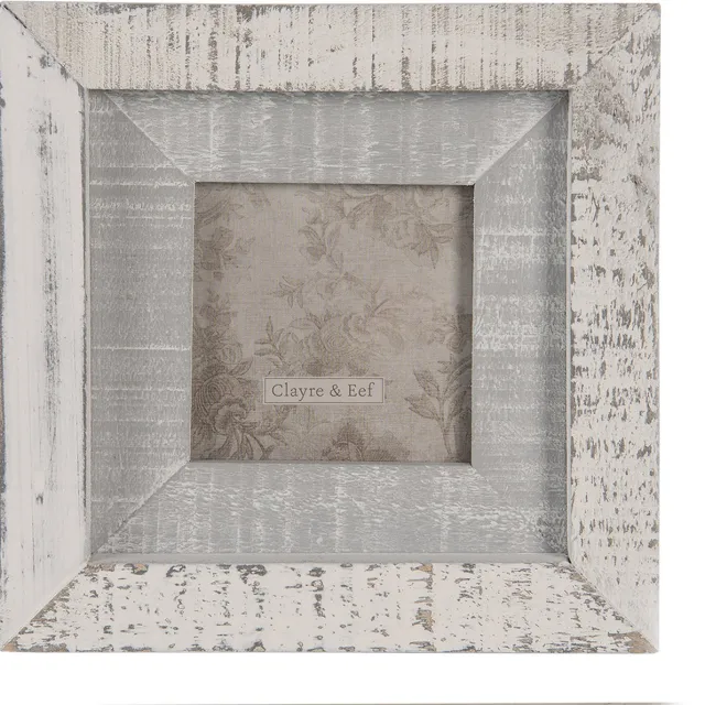 Clayre & Eef Fotolijst 7x7 cm Grijs MDF Rechthoek Fotokader