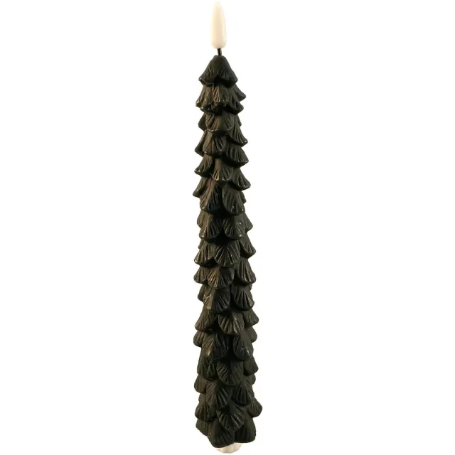 PTMD COLLECTION PTMD Kaars Led - 5x5x28 cm - Polyetheen - Groen