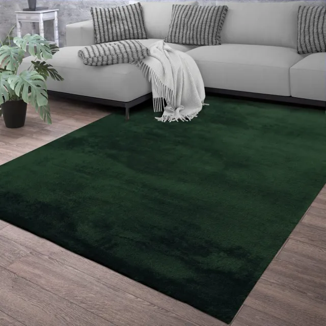 TT Home Woonkamer korte pool effen modern design wasbaar 140 x 200 cm Vierkant 140 x 200 cm Vierkant Groen