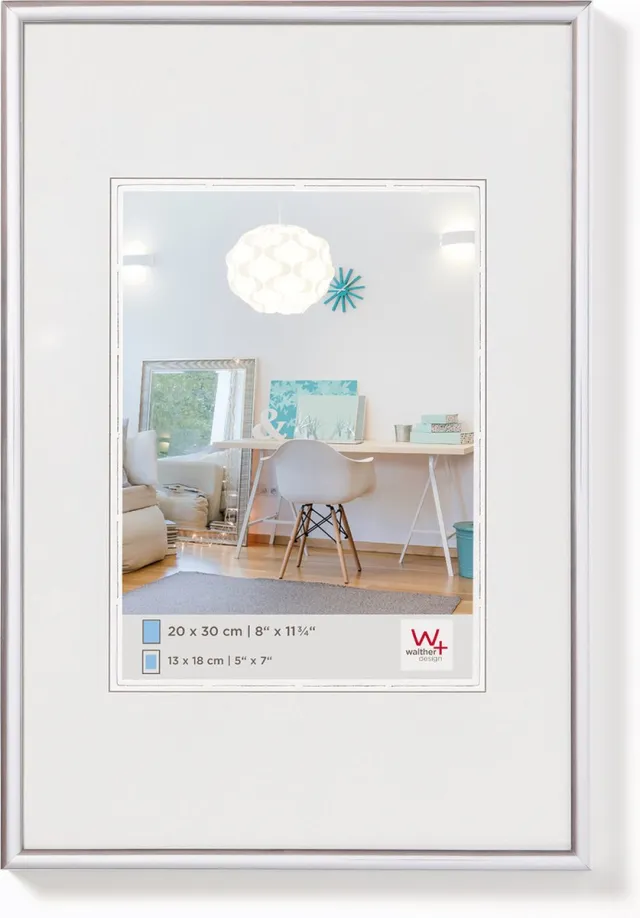 Walther New Lifestyle - Kunststof lijst - Fotoformaat 50x70 cm - Zilver