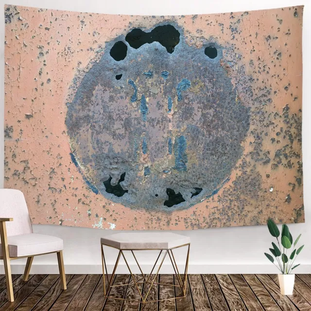 Ulticool Wandkleed binnen - Wandtapijt - Industrieel - Vintage - Muurkleed - Wanddoek Stof - 200 x 150 cm - Wanddecoratie - Wandhanger - Muurhanger - Fotobehang - Poster - Ulticool - Mandala - Decoratie - Woonkamer - Slaapkamer zalmroze
