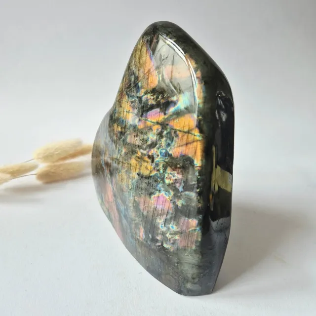Moonlight Gemstones Premium Flash Paarse Labradoriet Freeform 1952g | AAA Kwaliteit | Natuurlijke Edelsteen Meerkleurig