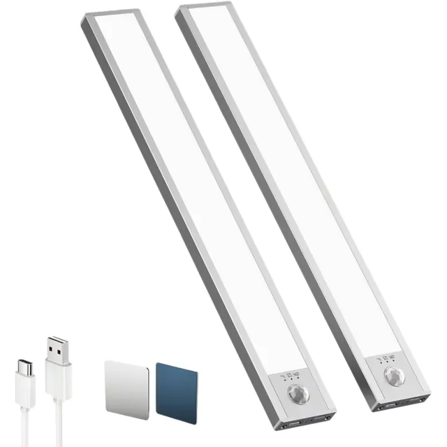 VELZINO® Keukenverlichting Onderbouw LED - Onderbouwverlichting - Kastverlichting Keuken - Dimbaar en Oplaadbaar Wit