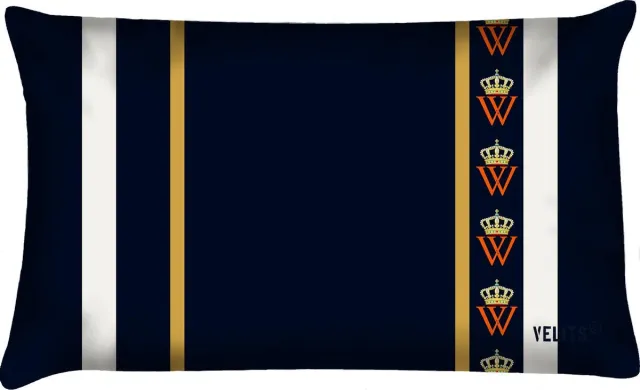 Velits outdoor Sierkussen - Buitenkussen Truly Classic Donkerblauw Waterafstotend Bootkussen Monogram - Multicolor - 60 Cm X 40 Cm