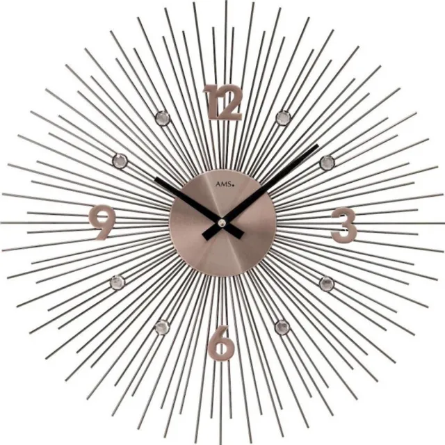 AMS 9610 wandklok Antraciet