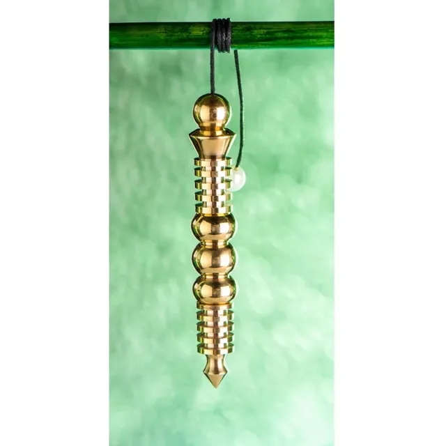 BERK Isis pendel messing 10 ringen gepolijst 85 mm Zwart