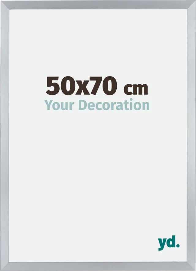 yd. Your Decoration - Fotolijst 50x70 cm - MDF - Zilver Glans - Catania