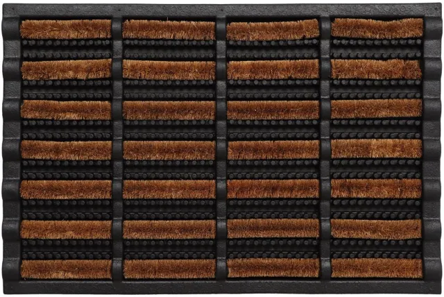 Luance Deurmat - rubber / kokosvezel - rechthoekig - 40 x 60 cm Bruin