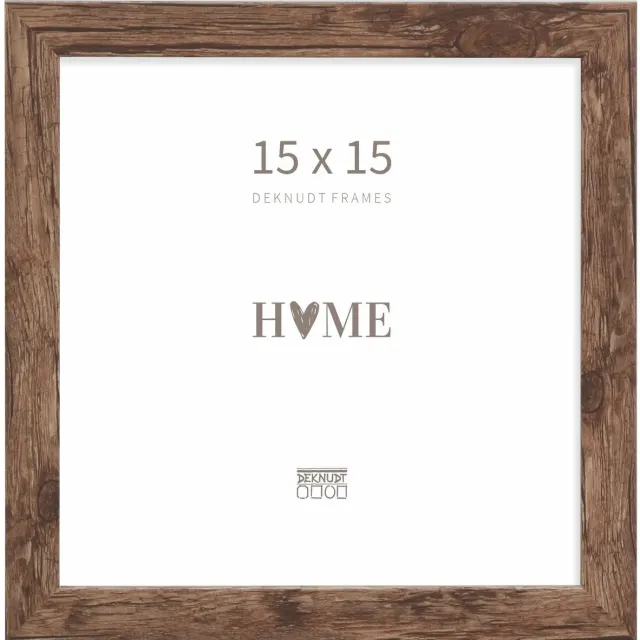 Deknudt Frames fotolijst S45RH3 - bruin - hout - 15x15 cm