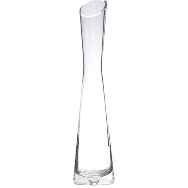 Imperatoris Glazen Vazen / Glazen Flessen – Mini Decoratieve Vaas Flesjes – Helder Glas – Inclusief Strik – 25 cm – Transparant
