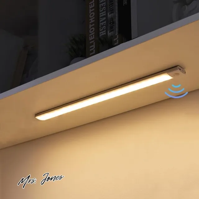 Mrs. Jones Led-kastverlichting 2 stuks 3 kleuren ledlampen bewegingssensor traploos dimmen oplaadbaar ledlicht magnetisch nachtlampje trappen hal . multi-color