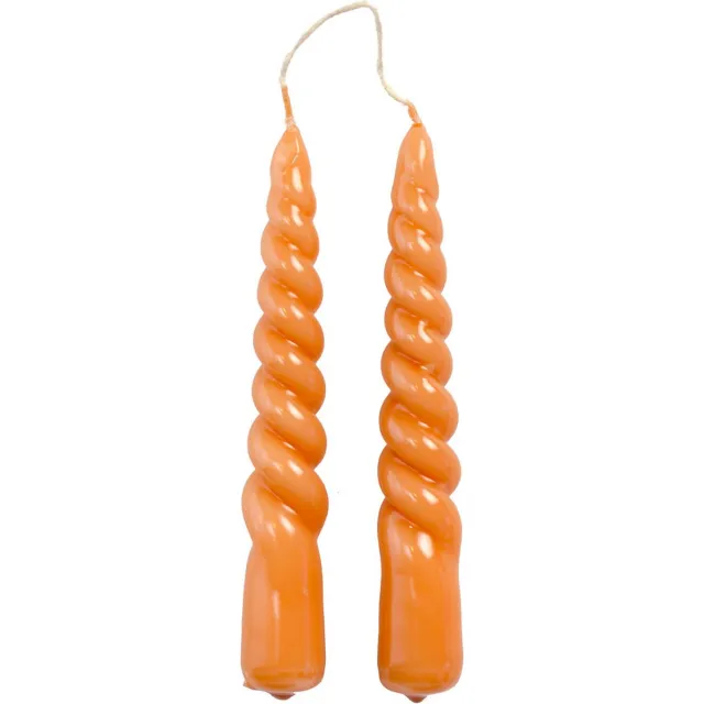 Rustik Lys Dinerkaars - Mini swirl - Sienna - 2 stuks Bruin