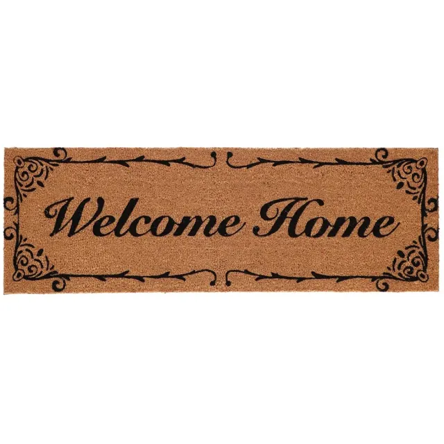 Esschert Design deurmat kokosnoot welcome home Bruin