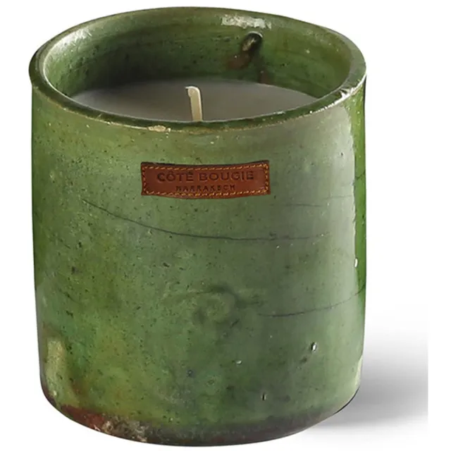 Côté Bougie Geurkaars Bougie Tamegroute Verte Menthe en Thé Large - Kaarsen groen