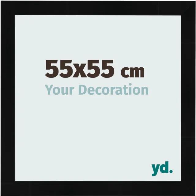 yd. Your Decoration - Fotolijst 55x55 cm - MDF - Zwart Hoogglans - Pisa