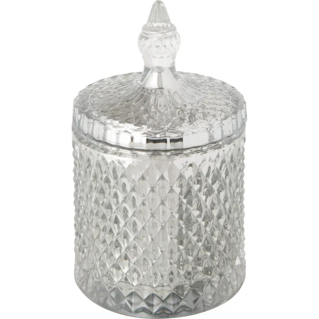 J-Line geurkaars Oriental White Heaven - glas - zilver - 60U