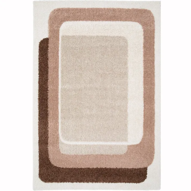 AFK Living Vloerkleed design, zacht en dik MIREO kastanje
