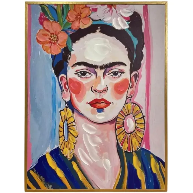 Mansion Atmosphere Houten schilderij Frida Kahlo Two – 30 × 40 cm [gid://shopify/Metaobject/303097905487,gid://shopify/Metaobject/303390916943]