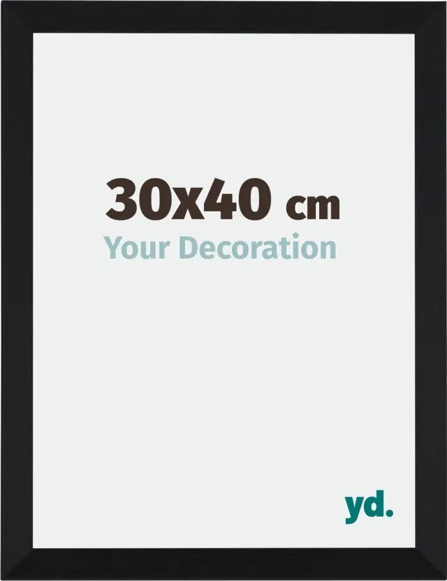 yd. Your Decoration - Fotolijst 30x40 cm - MDF - Zwart Mat - Catania